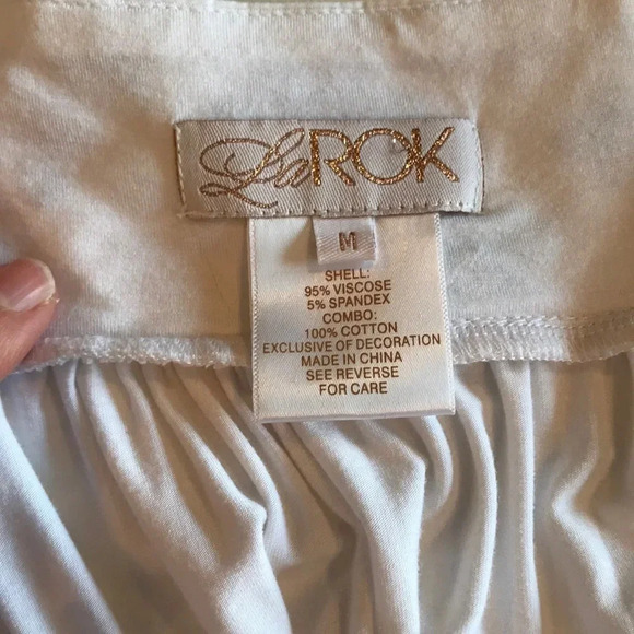 La Rok white blouse size M - Picture 2 of 8
